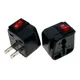 USA Canada Thailand 2-Pin Electrical Plug Adapter AC100~250V 10A With On/Off Main LED Switch