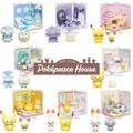 Pokemon Figure Pokepiece House Peaceful House Series Pikachu Pichu Scorbunny Espurr Milcery Rowlet