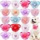 10PCS Pet Dog Bowties Lace Colorful Fashion Bulk Dog Bow Tie Collar for Dog Cat Bowties Pet Dog