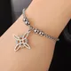 Witchcraft Witch Knot Charm Bracelet Women Stainless Steel Box Chain Bracelet Irish Celtic Knot Amulet Jewelry Gift