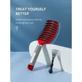 1pc Curved Vented Boar Bristle Styling Hair Brush & 1pc cleaning brush Single Brush Anti-static