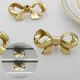 Brass Bow Tie Handle European Style French Cabinet Wardrobe Door Drawer Knobs Handmade Gold