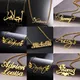 Custom Name Necklace For Women Gold Color Stainless Steel Necklace Personality Nameplate With Heart