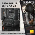 GIGABYTE B550 AORUS ELITE AX V2 AMD B550 AMD AM4 4 xddr4 DIMM 128 GB PCI-E3.0 1xm. 2 SATA 3 USB 3.2