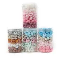 50Pcs 12mm Silicone Lentil Beads Abacus Teething Beads Newborn Baby Rodent Pacifier Chain Bracelet