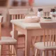 Mini Dining Table Chair Model 1:12 Scale Dollhouse Miniature Wooden Furniture Toy Set for Doll House