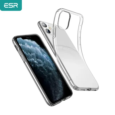 ESR Case for iPhone 13 12 11 Pro Max Soft TPU Case for iPhone SE 3/2 2022 2020 8 7 Clear Case for