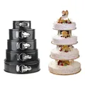 Removable Bottom Carbon Steel Cakes Molds Non-Stick Metal Bake Mould Kitchen Accessories Round Cake