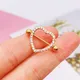 1Pc Stainless Steel Breast Piercing Jewelry Heart Zircon Nipple Piercing Bar Nipple Rings Shield