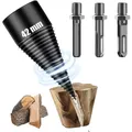42mm Wood Splitter Drill Hammer Drill Firewood Splitter Driller Square/Round/Hex Shank Drill Bit