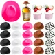 30 Pieces Mixed Color Mini Western Cowboy Hat Cowgirl Hat Doll Hats Plastic Cute Doll Hats