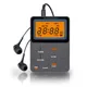 AM/FM Pocket Radio Portable Radio Mini Digital Tuning Walkman Radio with Stero Earphone LED Disaply