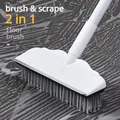 Bathroom Floor Brush Hard Brush Ground Brush Bathroom Floor Brush Scraping Two-in-One Long Handle