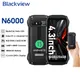 Blackview 4.3'' Mini Mobile Phone N6000 Rugged Phone G99 16GB +256GB Android 13 Cell Phone 3880mAh