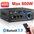 AK45 800W Home Power Amplifiers 2.0 Channel Bluetooth 5.0 Surround Sound FM USB MIC Remote Control