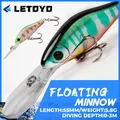 LETOYO floating minnow 55mm5.8g 0-3m Artificial Hard bait Freshwater Fishing lure Wobblers for