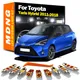MDNG 10 Pz Canbus LED Interni Cupola Mappa Tronco Kit Luce Per Toyota Yaris Hybrid 2011-2015 2016