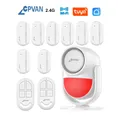 CPVAN Tuya Smart Home Alarm System Wireless WIFI 2.4G Home Burglar security Alarm Door/Window Sensor