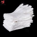 6 Pairs New Full Finger Men Women Etiquette Disposable White Cotton Gloves