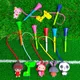 10Pcs Golf Rubber Tees With Handmade Different Cartoon Pattern Rope Prevent loss Golf Ball Holder