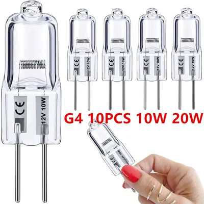 10PCS G4 12V10W 20W Eco Halogen Light Bulbs Capsule LED Lamp Bulbs Inserted Beads Crystal Lamp Halogen Bulb Wholesale