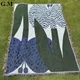 Ins Yarn Dyed Woven Outdoor Beach Picnic Blanket Nordic Abstract Art Tapestry Jacquard Throw Blanket