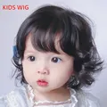 Baby Blonde Curly Wig Kids Headwear Girl Coronet Light Yellow Hair Accessories for Child Accessories