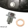 Magnetic Oil Drain Plug Sump Drain Nut M12*1.25MM Oil Drain Bolt Screw Oil Sump Drain Plug for