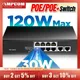 AMPCOM 8 Port PoE Switch 100Mbps/8 PoE+ Port 2 Ethernet Uplink 120W 802.3af/at 30W 15W Extend