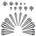 1 Piece Ear Stretcher Kit Piercing Earrings Surgical Stainless Steel Ear Plugs 11mm Expander Gauges