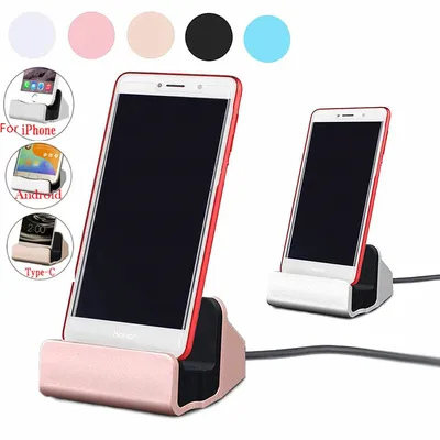 For iPhone X 12 mini 7 6 USB Cable Original Sync Cradle Charger Base For Xiaomi HUAWEI Samsung Leeco Stand Holder Charging Dock