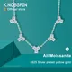 KNOBSPIN 3mm D Color Moissanite Necklace Lab Diamond GRA Certified Fine Jewelry 925 Sterling Silver