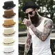 Men Women Straw Pork Pie Hats Summer Sunhat Boater Caps Sailor Sombrero Beach Fedora Trilby Outdoor