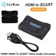 1080P HDMI-compatible to SCART Video Audio Upscale Converter Adapter for HDTV Sky Box STB Plug HD TV