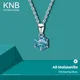 KNB 1CT-3CT Moissanite Diamond Wedding Pendant Necklace for Women Real 925 Sterling Silver Long