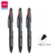 DELI Color Ballpoint Pen 12PCS/Lot Blue Black Red Green 4 In 1 Colorful Ball Pens 0.7mm Ink Refill