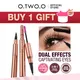 O.TWO.O Mascara Eyeliner Pencil waterproof Long-lasting 2 In 1 Eyelash Mascara Lengthens Eye