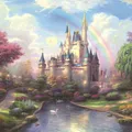 Mini Jigsaw Puzzle 1000 Pieces for Adults Kids Dream Castle Puzzle Toy Family Game Famous World Oil