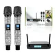 UHF Wireless Microphone System Professional Cordless Microphone 200CH Adjustable Frequency for