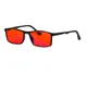 Good Sleep Blue Light Blocking Glasses Men Red Lenses TR90 frame aluminium temples Orange lens