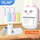3 Rolls Mini Printer Paper Self-adhesive Thermal Papers HD Color Label Printers Wireless Bluetooth