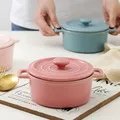 Ceramic Soup Pot Crock Pot Baby Food Steamed Bowl Stockpot With Cover Saucepan Soup Pot Kichen Stew