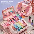 Kids Washable Makeup Girl Toys - Kids Makeup Kit for Girl Real Make Up Set Little Girls Makeup Kit