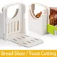 Foldable Toast Bread Slicer Adjustable Plastic Bread Cutting Tools Loaf Cheese Slicer Pastry Cutter