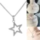 Korean Version Star Five-pointed Star Necklace Niche Simple Hip-hop Clavicle Chain Female Steel Does