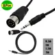 Din 8 Pin Din MIDI Male Plug To 3.5mm Male Stereo Jack Audio Adapter Connector Cable 50cm 150cm