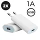 2Pcs 5V 1A USB Charger Travel Wall Charging Head Phone Adapter Portable EU Plug For Mobile Phone XS