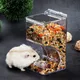 Hamster Rabbit Food Dispenser Feeder Plastic Clear Automatic Pet Feeder For Hamster Guinea Pigs Food