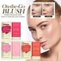 Waterproof Facial Blush Stick Natural Cheek Rouge 3 Colors Silky Smooth Cheek Tint Cream Blusher