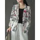 Oversized Women Autumn Blazer 2023 ZANZEA Kaftan Printed Coats Casual Long Sleeve Floral Outerwears